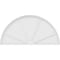 Ekena Millwork Half Round 4 Spoke Architectural Grade PVC Pediment, 72"W x 36"H x 2"P PEDPS072X360HRO04 - alternate 3